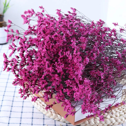 Preserved Crystal Grass Baby's Breath Dried Flowers for Home Arrangement & Wedding DIY Bouquet Baby Breath Flower Artificial