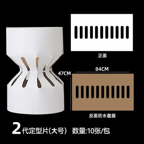 Round Cylinder Bouquet Lined with Fast Wrapping Flower Artifact Stamped Flowers Wrapping Paper Material Folded Elegant Folders