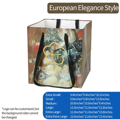 Portable  Paper Trapezoidal Hand-held Flower Bouquet Packaging Inner Liner and Fixed Rose Hugging Bag with Waterproof Feature