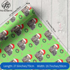 Eco-Friendly Recyclable Christmas for Wrapping Paper 60x60cm Custom Printed Gift Wrap for Holiday Presents