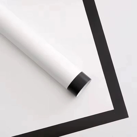 Cynthia Eurasian Paper Waterproof Flower Material Gold Color Edge Border Packaging Paper Bouquet with Coating