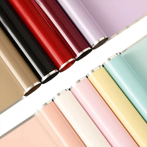 Silver Edged Semi Transparent Single-Sided Silver Ion Matte Coated Eco-friendly Recyclable Waterproof Jelly Film Bouquet Paper