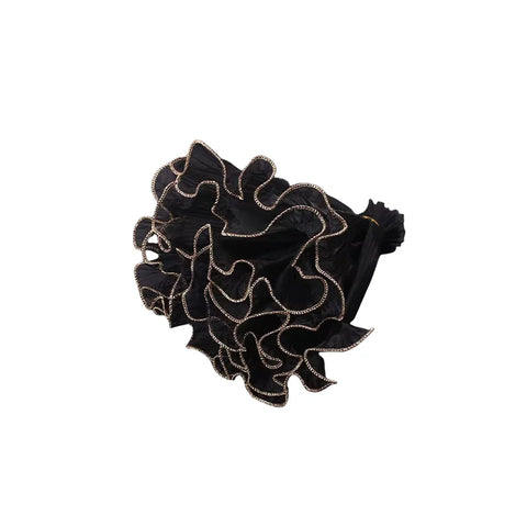 Qixi Wave Gauze Fresh Bouquet Water-proof Eco-friendly Packaging Materials Wave Design Pleats Single Side