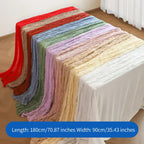 Customized Woven Polyester Non-slip Eco-friendly Durable Tablecloth Wedding Banquet Home Use Non-Iron