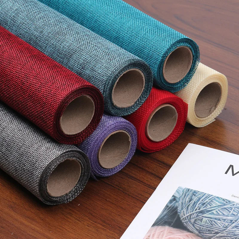 Multi-Color Coated Imitation Hemp Series Packaging Materials Fresh Flower Gift Wrapping Paper Fabric for Flower Shop Packaging Main image