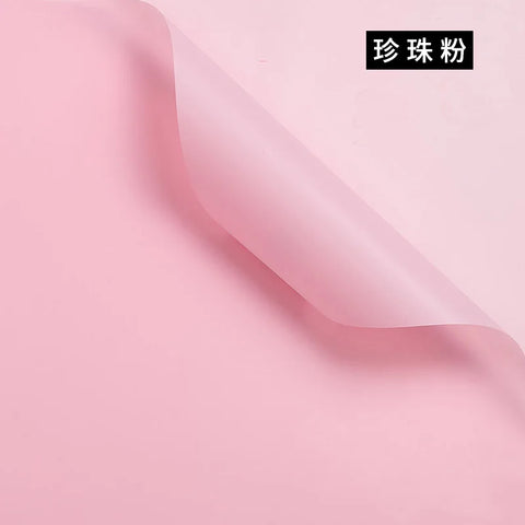 Korean Thick Waterproof Matte Floral Bouquet Wrapping Paper Double Side PVC Coating for Flower and Gift Packaging