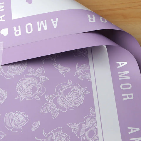 Valentine's Day Waterproof Single Eco-Friendly Thickened Floral Gift Wrapping Paper Garden Flower Wrapping Paper