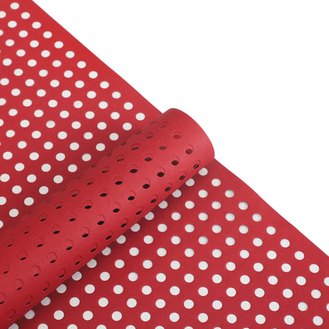 Single-Sided Coated Embossed Hollow Hole Paper Flower Waterproof Decorative Packaging Paper