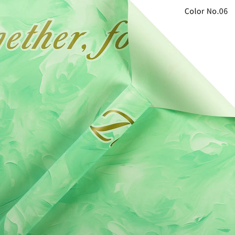 Double-sided Waterproof PVC Flower Wrapping Paper for Valentine's Day Bouquets and Gifts Florist Wrapper