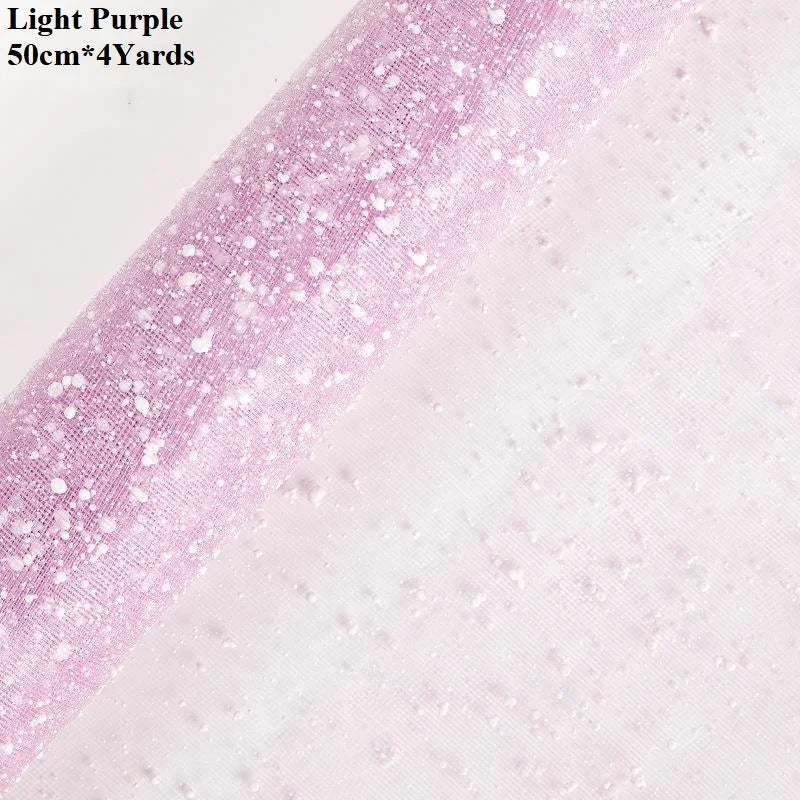50cm*4Yards/Roll Snowflake Floral Bouquet Gift Box Wrapping Paper Art Paper Florists Supplies Materials Flower Wrapping