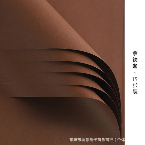 Fenghua Thick Kraft Paper Single-Sided Solid Color Korean Bouquet Material for Unique Packaging Elegant Touches