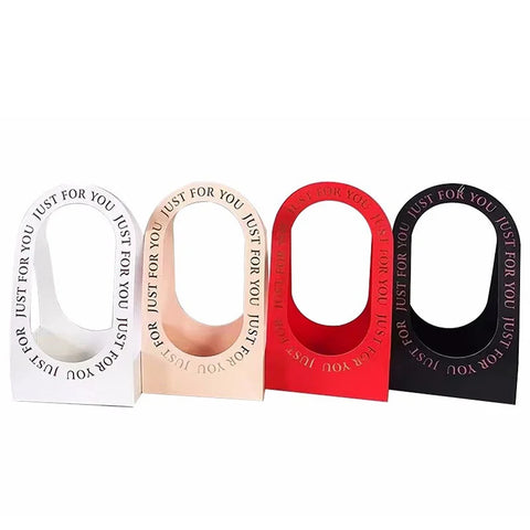 Classic Flower Heart-shaped Embossed Coated Paper Recyclable Gift Bag with Ribbon Handle for Wedding Birthday Party Packaging