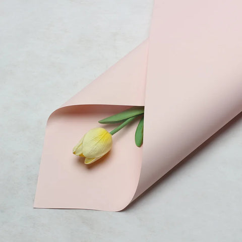 Handmade Ou Ya Two-Color Floral Wrapping Paper Waterproof Flower Packaging with Coating for Bouquets