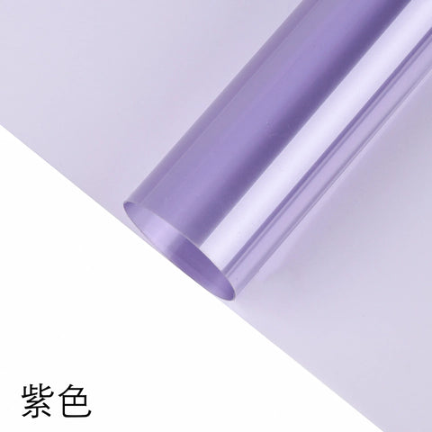 New Fashion Macaron Colorful Flower Packaging Paper Magical Light Waterproof Single-Sided Coating Colorful Film Wrapping Paper