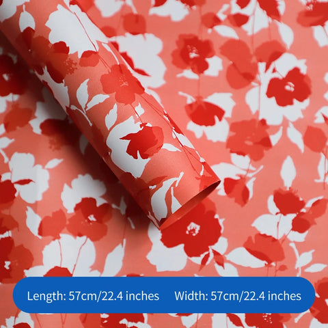 Single-sided Coated Paper Summer Flower Tea Flower Packaging Plastic OPP Material Paper Bouquet