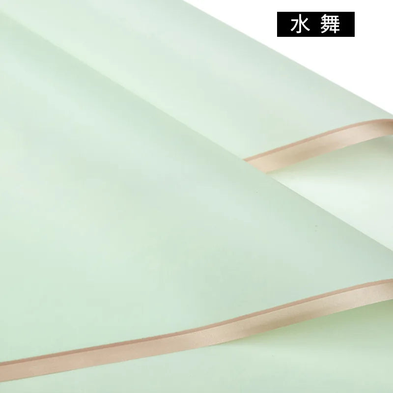 Taixi Brand Gold-edged PE Coated Double-Sided Recyclable Parchment Paper Gravure Compatible Valentine's Day Waterproof Flower