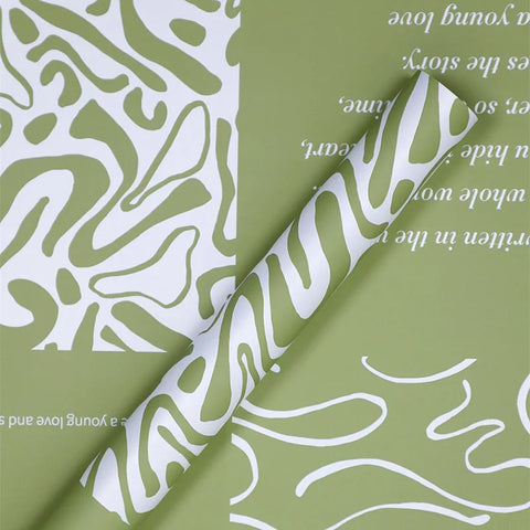 Waterproof Virgin Pulp PE Coating Floral Bouquet Wrapping Paper for Valentine's Day Gifts Florist Packaging Paper