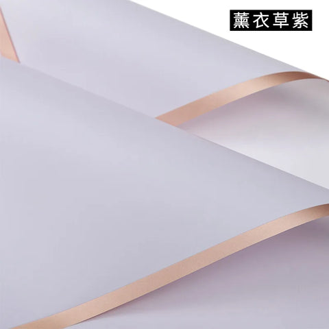 Taixi Brand Gold-edged PE Coated Double-Sided Recyclable Parchment Paper Gravure Compatible Valentine's Day Waterproof Flower