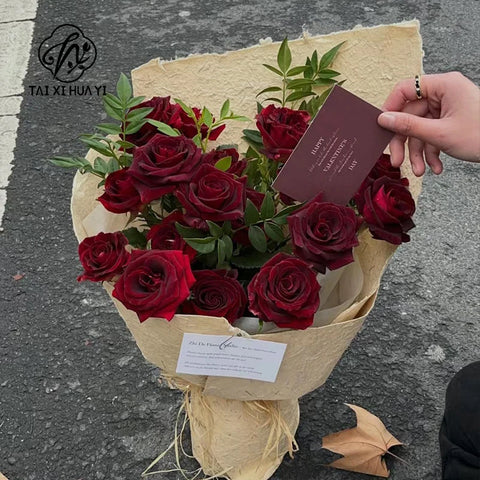 Floral Premium Sense Flower Wrapping Paper Hand Torn Dongba Paper Thickened Art Paper Bouquet Material Virgin Pulp Style PE