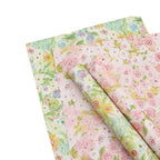 90g Virgin Pulp Art Paper 37*52cm Floral Supplies with Flower Printing PE Coating for Wrapping Bouquets