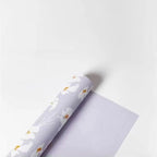 Iris Flower Pattern Printed Matte PVC Coating 57*57cm Waterproof Floral Packaging Paper for Florist Wrapper
