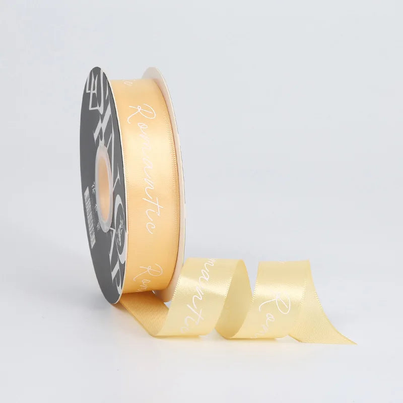 Luxury 2.5CM English Ribbon Romantic Flower Bouquet for Valentine's Day Christmas or Wedding Gift Ribbons