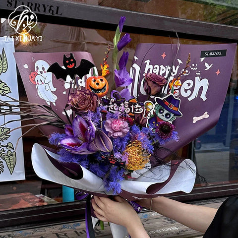 Customized Single-sided Coated PE Waterproof Virgin Pulp Flower Wrapping Paper Roll for Flower Bouquet