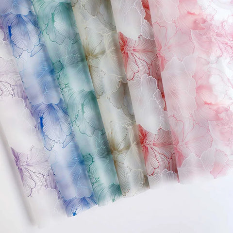Paper Flower Vein Waterproof Korean style Flower Packaging Paper Mist Paper Flower Shop Bouquet Floral Packaging Paper