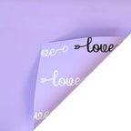 Love Wrapping Paper with Waterproof Coating Colorful and Single-Sided for Constant Use
