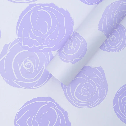 DIY Valentine's Day Gift 58*58cm Art Paper Rose & Carnations Wrapping Paper Virgin Pulp Style Flower Wrapping Paper