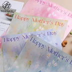 Oil Painting Coated Paper Single-sided Flower Design for Mother's Day Packaging Flower Paper Maker