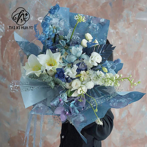 China Manufacture Dream Garden Oil Painting Paper Single Side Coated Flower Wrapping Paper