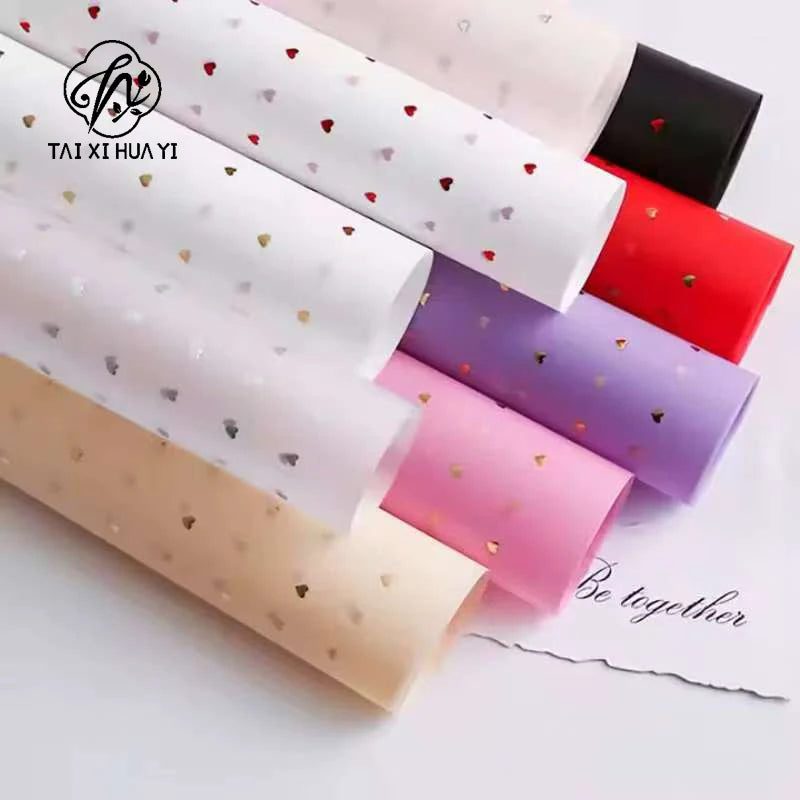 Waterproof Eco-Friendly Recyclable Flower Packaging Single Side Coated Careful Hot Stamping Matte Paper Jelly Film รูปสินค้าหลัก