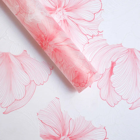 Paper Flower Vein Waterproof Korean style Flower Packaging Paper Mist Paper Flower Shop Bouquet Floral Packaging Paper