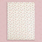 Elegant Rose Print Art Paper Floral Arrangement Supplies for Flower Shop Bouquet Packaging and Gift Wrapping