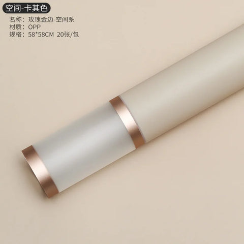 Double Gold Edge Jelly Film for Valentine's Day Flower Wrapping Craft Sticker Bouquet Wrapping Paper Wholesale