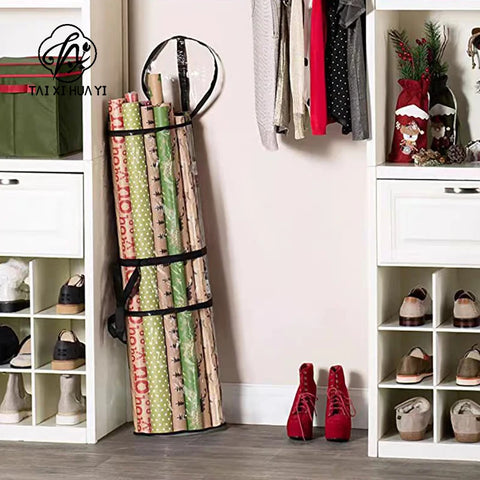 PVC Cylinder Heavy Duty Lightweight Gardening Dustproof Wrapping Paper Holder Organizer Zipper Storage Bags Customized Packing