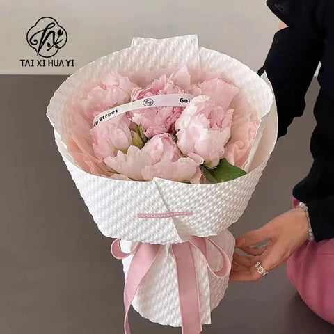 Waterproof Cream Puff Paper Single-Sided Coated with Thickened Embossed Decorative Design