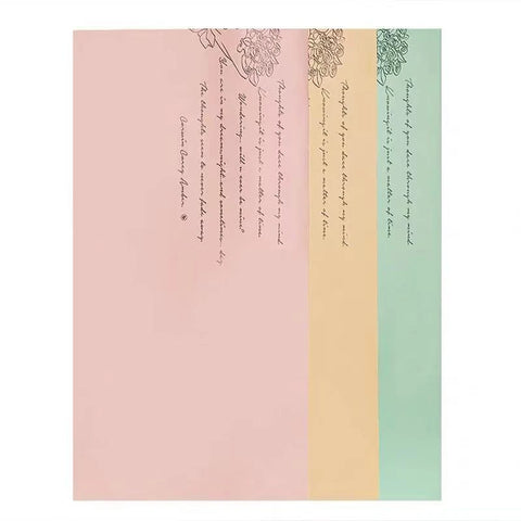Vintage Waterproof Bouquet Flower Wrapping Paper PE Made From Premium Plastic Paper Material for Gift Wrapping