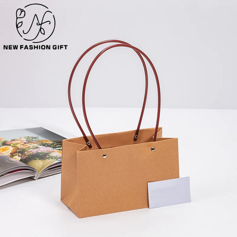 Portable & Reusable Waterproof Paper Tube for Fresh Flower Arrangements DIY Rose Bouquet Packaging Boxes Flower Art