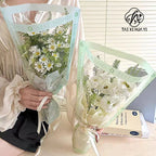 Multi-piece Transparent Waterproof Flower Packaging Bag Virgin Pulp Style with PE Coating for Gift Shop Use