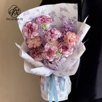 Internet Famous Art Paper Flower Bundle Packaging Single-Sided Coated Fresh Spring Broken Flowers Paper