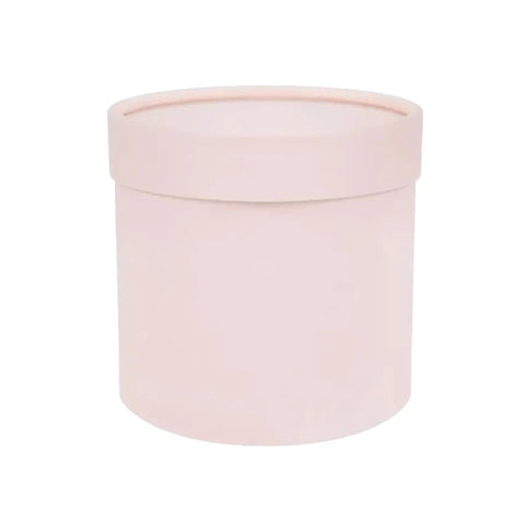 Very Popular Modern Luxury Hug Bucket Small Pure White Pink Recyclable Handmade Vanishing Cardboard Cylinder Flower Box for