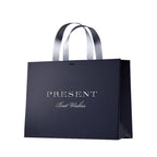 High Quality Cardboard Art Paper Bag Luxurious Handle Kraft Paper Shopping Gift Packaging Ribbon