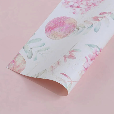 High Quality Waterproof Coated Single Side Flower Wrapping Paper Flower Shop Bouquet Wrapping Paper