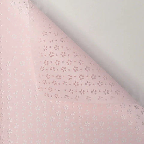 New Design Korean Waterproof Floral Gift Packaging Paper Hollow Bouquet for Flower Arrangements