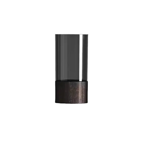 Elegant Modern Luxury Vase Acrylic and Wood Base for Home Table Decor for Floral Arrangement Packing Perfect As a Gift