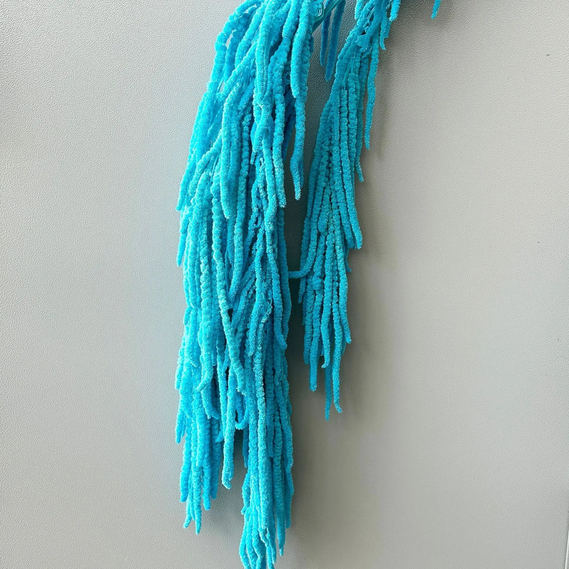 Preserved DIY Tassel Dried Decoration Flower Wall Backdrop White Artificial Flower Table Runners for Wedding Decor