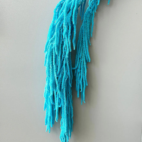 Preserved DIY Tassel Dried Decoration Flower Wall Backdrop White Artificial Flower Table Runners for Wedding Decor