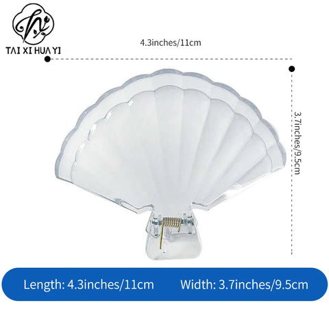 Plastic Flower Arrangement Shell Clip Tool with Transparent Fixed Support Material for Flower Shops Packaging